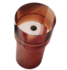 Раковина Abber Kristall AT2701Opal-H коричневая