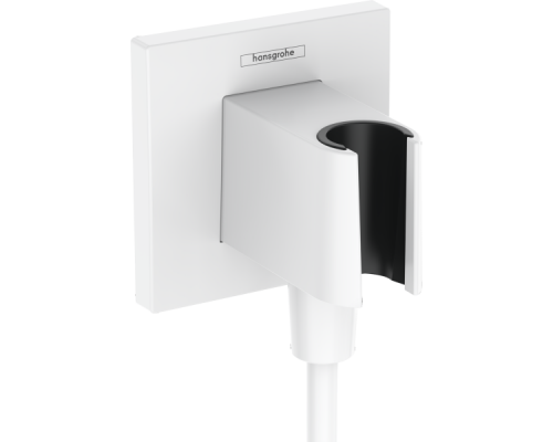 HG 26 889 700 Fixfit Porter E Шланговое подключение с держателем ручного душа, матовый белый