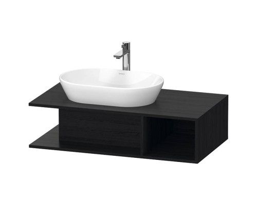 Duravit D-Neo Тумбочка подвесная компакт 100x55х26 см., раковина, 1 открытое отделение на правой стороне, цвет: Black Oak. 2328400000,  DE492901616