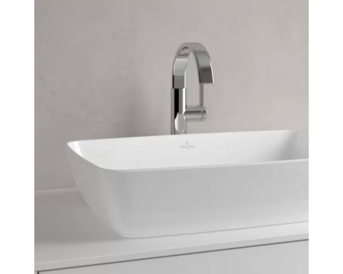 VilleroyBoch Artis Раковина 58х38.5х12.5см., накладная, без отв., без перелива, TitanCeram, цвет: альпийский белый. 41725801