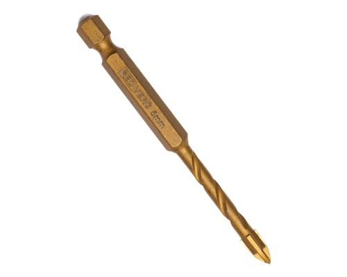 Сверло по стеклу и керамограниту REDVERG с нитрид-титановым покрытием 5мм(701011)