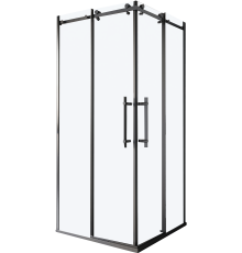 Душевой уголок BelBagno Marino -A-2-100-C-NERO профиль черный матовый