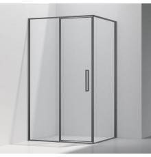 Душевой уголок Vincea Slim VSR-4SLP9012CLGM 120х90 см, профиль вороненая сталь, стекло прозрачное