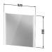 Duravit XViu Зеркало с подсветкой 82x80см, сенсорное управление, цвет: шампань матовый. XV70320B1B1
