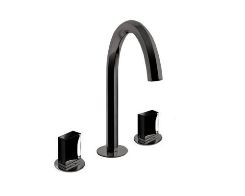 Fantini Venezia Смеситель для раковины, 3 отв., излив: 175 мм, цвет: Matt Gun Metal PVD. 29 P5 N448,  29 P5 N404S