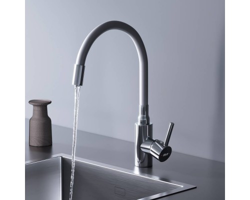 D3007633 Смеситель для кухни с гибким изливом, белый D3007633 Смеситель для кухни с гибким изливом, белый