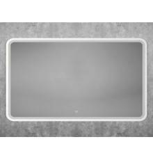 Зеркало Art Max Genova AM-Gen-1200-800-DS-F-White 120х80 белое, с LED-подсветкой, 6000К