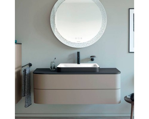 Duravit Happy D.2 Plus Тумба подвесная 130x55х40.8см., с 2 ящиками, цвет: stone grey satin matt. HP497209292, HP031KM8080 Duravit Happy D.2 Plus Тумба подвесная 130x55х40.8см., с 2 ящиками, цвет: stone grey satin matt. HP497209292, HP031KM8080