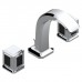 THG Metropolis cristal noir Смеситель для раковины, 3 отв., цвет: хром/черный хрусталь. A2L-A02-151
