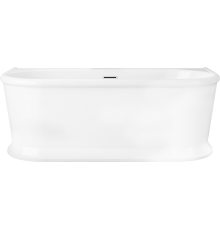 Акриловая ванна BelBagno BB408-1700-800 без опоры 170x80 см, овальная, со сливом-переливом
