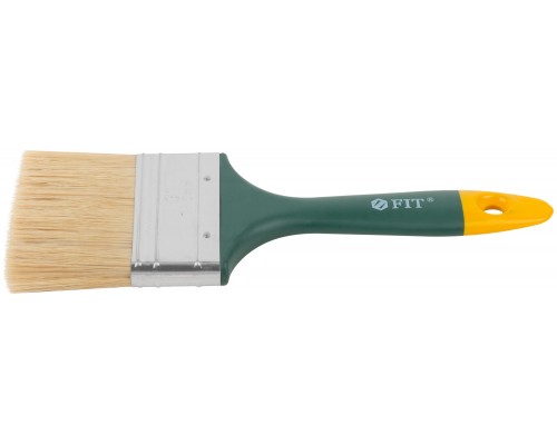 Кисть флейцевая "Контур", натур.светлая щетина, пластиковая ручка  3" (75 мм)