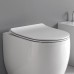 Kerasan Flo Сиденье SLIM, микролифт, цвет: белый/хром. 319101