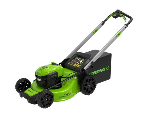 Газонокосилка аккумуляторная самоходная Greenworks GD40LM48SPK4, 40V, 48 см, б/щ  (АКБ 4 Ач и ЗУ)