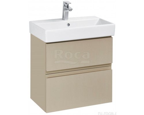 Roca A.8576.3.951.5 Oleta Тумба под умывальник подвес., 2 ящика, 564х548х374 мм, Капучино матовый A857639515