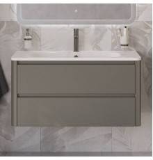 Тумба с раковиной Cezares Relax 100 сатин, раковина Cezares CZR-1000/480-LV-MR-NV