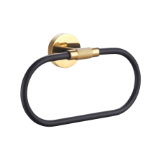 Полотенцедержатель Wonzon   Woghand WW-9213, черный, золото