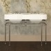 DevonDevon Crystal Memphis Консоль 123.8х55.7см, с двойной раковиной на 3 отв, плексигласс, напольный, цвет: глянцевый никель/плексигласс/белый. DEWDBLUES3FBI,  DDCRYMEMPHNK