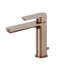 Newform Haka Смеситель для раковины, 1 отв., с донным клапаном, цвет: PVD brushed copper bronze. 72010.59.067