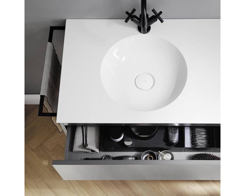 Burgbad Coco Полотенцедержатель для монтажа на тумбу, цвет: черный. HHAG001