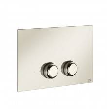 Gessi Venti20 Клавиша смыва для унитаза двойная, для инсталляций Geberit Sigma8 и Sigma12, цвет: Nickel PVD. 54651#720