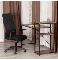 Компьютерное кресло TetChair Practic PLT ткань черная TW-11, W-11, кожзам черный 36-6