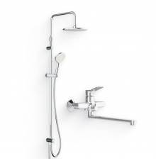Душевой комплект Смеситель AM.PM X-Joy F85A90000 + Стойка Gem F0790000