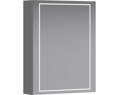 AQ SLX0455L Simplex Шкаф-зеркало с подсветкой левый, цвет белый SLX0455L