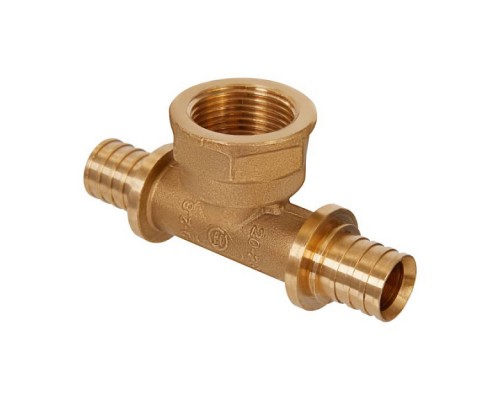 Тройник прямой Hoobs переходный с внутр. резьбой 20х2.8-G3/4 -20х2.8. HB-PEXTG-203420 Тройник прямой Hoobs переходный с внутр. резьбой 20х2.8-G3/4 -20х2.8. HB-PEXTG-203420