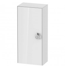 Duravit White Tulip Шкафчик подвесной 40x24х88см., 1 дверца, 2 стекл. полки с алюм., петли справа, цвет: белый высокоглянцевый. WT1323R8585