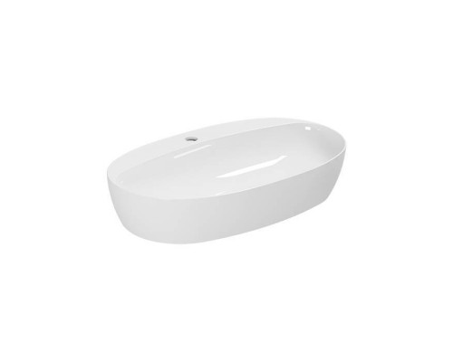 Azzurra Elegance Circle Раковина накладная, 70x42xH14 см, 1 отв., без перелива, цвет: Bianco lucido. ELLA070420CMBI/(ECI70M bi)*1 Azzurra Elegance Circle Раковина накладная, 70x42xH14 см, 1 отв., без перелива, цвет: Bianco lucido. ELLA070420CMBI/(ECI70M bi)*1