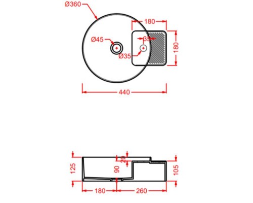 Artceram Cartesio Раковина 44х36 см, без отв., накладная, цвет: шампань. CAL004 02 99 Акция Artceram Cartesio Раковина 44х36 см, без отв., накладная, цвет: шампань. CAL004 02 99 Акция
