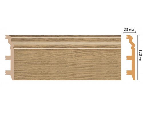 Плинтус напольный DECOMASTER D233-83 ШК/8 (120*23*2400мм)