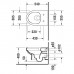 Duravit DuraStyle Унитаз 54х36.5см., подвесной, безободковый, с креплением, цвет: белый. 25620900002