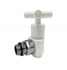 Вентиль SR Rubinetterie угловой (крест) серияPrestigeMinimal1/2 цвет белый 0375-1500VC0A