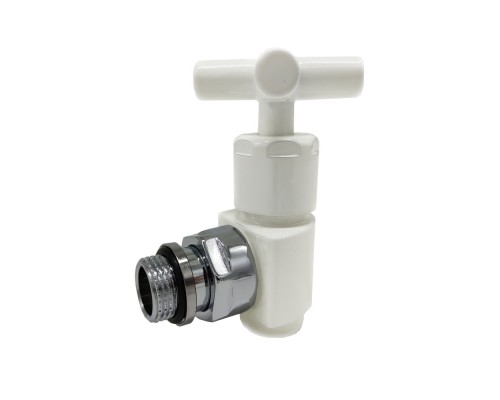 Вентиль SR Rubinetterie угловой (крест) серияPrestigeMinimal1/2 цвет белый 0375-1500VC0A