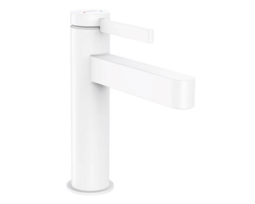 Hansgrohe Finoris Смеситель для раковины, 1 отв., с донным клапаном, цвет: белый матовый. 76020700 Hansgrohe Finoris Смеситель для раковины, 1 отв., с донным клапаном, цвет: белый матовый. 76020700