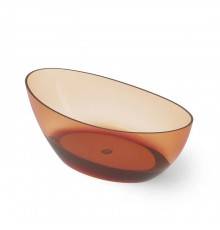 Dea Design Elegant Ванна 160x80x55см., отдельностоящая, Glasstek, прозрачная смола, цвет: Sunset R1. DD8643 1600 R1