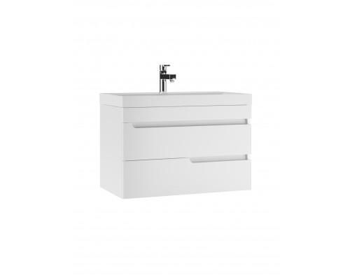 Тумба подвесная под раковину Айсберг, "Bazis 80" Веста с двумя ящиками В2