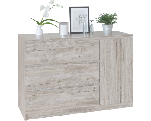 Комод Сокол-Т Т-3р 120х44 см, дуб юкон