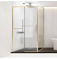 Душевой уголок Vincea Slim Soft VSR-1SS8012CLG 120х80, профиль брашированное золото, стекло прозрачное