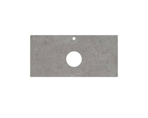 Kerama Marazzi Столешница из керамогранита для накладных раковин Фондамента 100см, с 1 отв., цвет: серый натуральный. PL1.DL500920R\100 Kerama Marazzi Столешница из керамогранита для накладных раковин Фондамента 100см, с 1 отв., цвет: серый натуральный. PL1.DL500920R\100