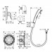 Hansgrohe Logis, Смеситель для душа, встраиваемый, внешняя часть, Цвет: хром. 71605000