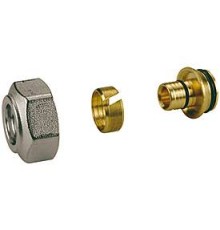 Переходник, Giacomini, R179E, НГ ЕК, 3/4, 18 x 2, латунь, для пластиковой трубы