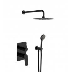 Душевой комплект Ramonsoler New Fly K5715021NM, черный, С ВНУТРЕННЕЙ ЧАСТЬЮ