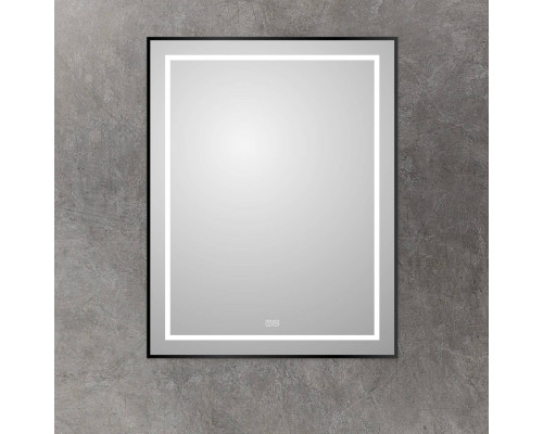 Зеркало BelBagno Kraft 90x70, с подсветкой, с подогревом, черный