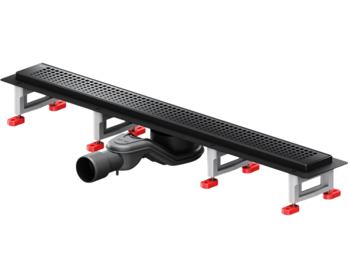 Душевой трап (лоток) AM.PM MasterFlow Cut Gradient 70 см, черный матовый