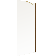 Душевая перегородка Maybahglass MGD-1352-3ш 99 см, профиль золото, стекло прозрачное