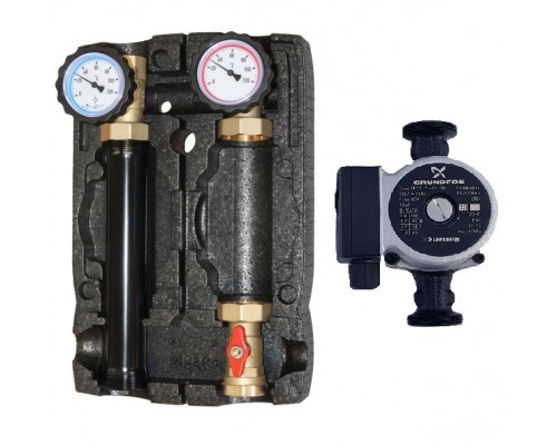 Насосная группа Hoobs 1 ВРх1 1/2 НР c насосом UPSO25-60. HB-21355N-G60 Насосная группа Hoobs 1 ВРх1 1/2 НР c насосом UPSO25-60. HB-21355N-G60