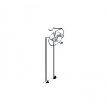 THG CORVAIR FIOR DI BOSCO Смеситель для ванны напольный, с ручным душем и шлангом 1500 мм., цвет: хром. U8K-A02-13CS
