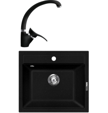 Комплект Мойка кухонная Lava Q2.LAV lava + Смеситель SG01 LAV lava